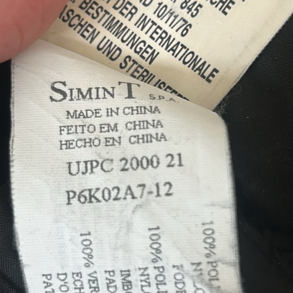 Vintage Armani Jeans by Giorgio Armani Puffer Jacket Collared Black Men's Sz 40 - Picture 7 of 17